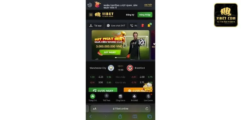 Thực hiện đăng nhập tài khoản 11bet cực dễ hiểu