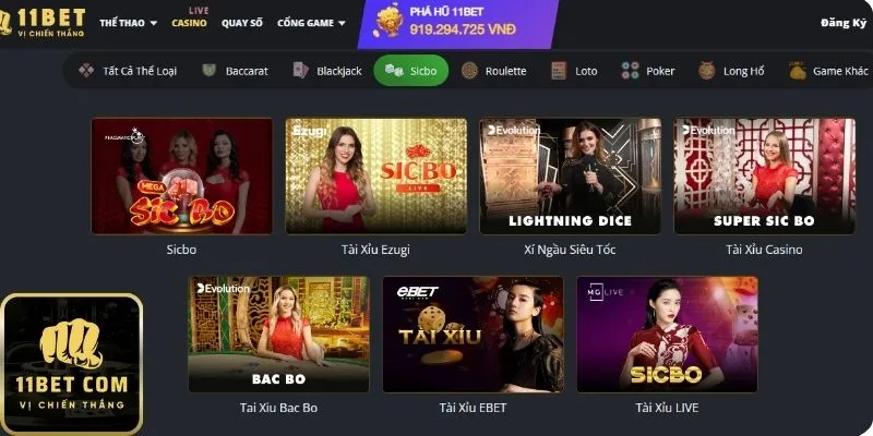 Cá cược Tài xỉu 11bet nhanh chóng cho người mới