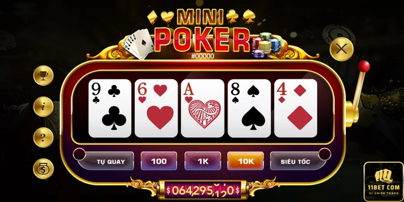 Mini poker là trò chơi mang tính giải trí và trí tuệ