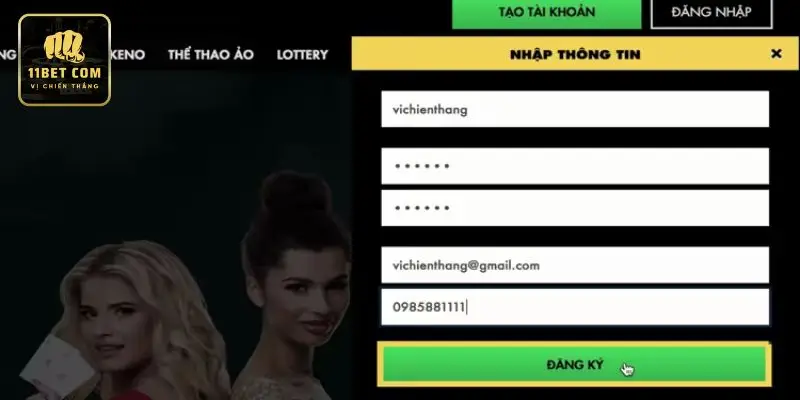 Người chơi nên đăng ký 11bet để trải nghiệm sân chơi tại đây